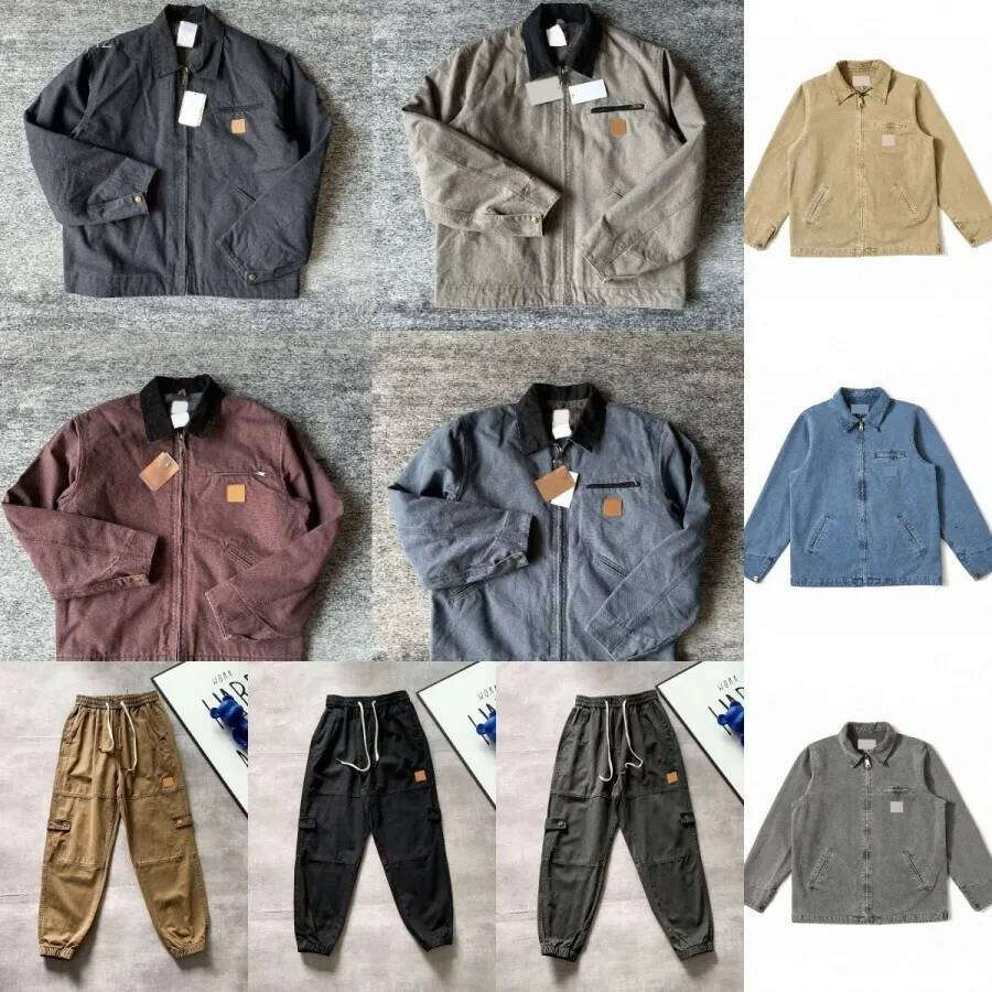 carharrets jackets designer jacket Mens Brand Detroit jackets for men Casual Loose Fitting Loos padded coats Hip Hop long pants trousers 1b5
