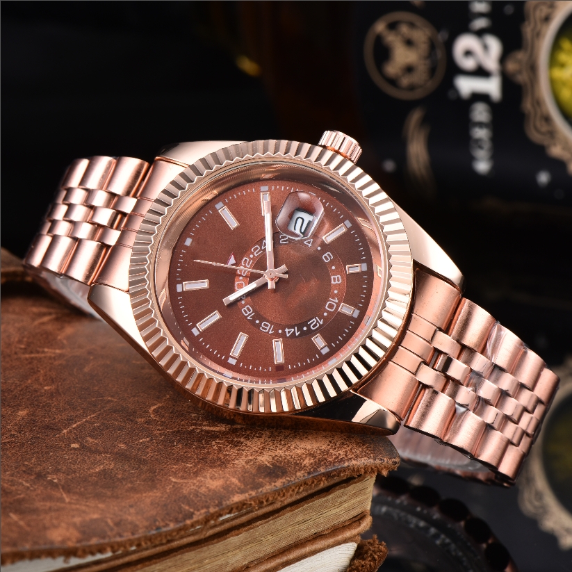 New Mens women OYSTERity PERPETUALity SKY DWELLR Set with Watches automatic quartz Movement Male Clock Luxury Business Designer Men Wristwatches #77