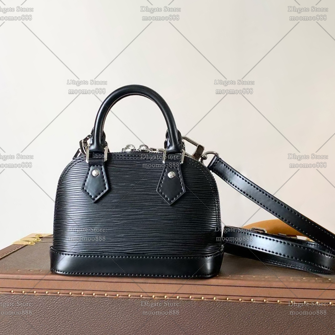 12A All-New Mirror Quality Designer Nano Shell Bag 18cm Handbags for Women Luxury Handle Bag Genuine Leather Shoulder Bag Black Crossbody Purse with Box M81945