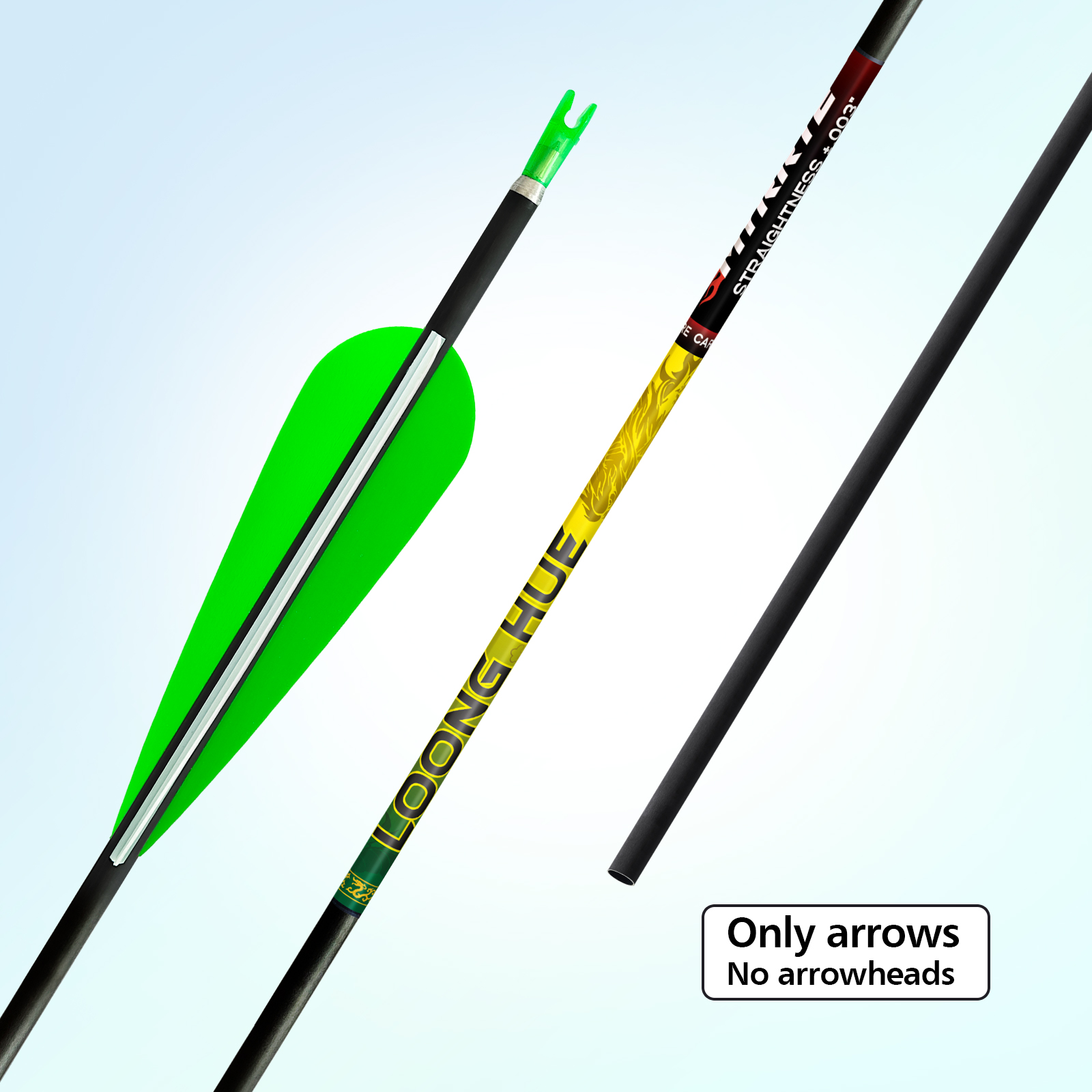 High-Density Carbon Fiber Archery Arrows Premium Grade 4.2mm Diameter & 31-Inch Longitudinal Design Compatible Across Recurves and Compound Models
