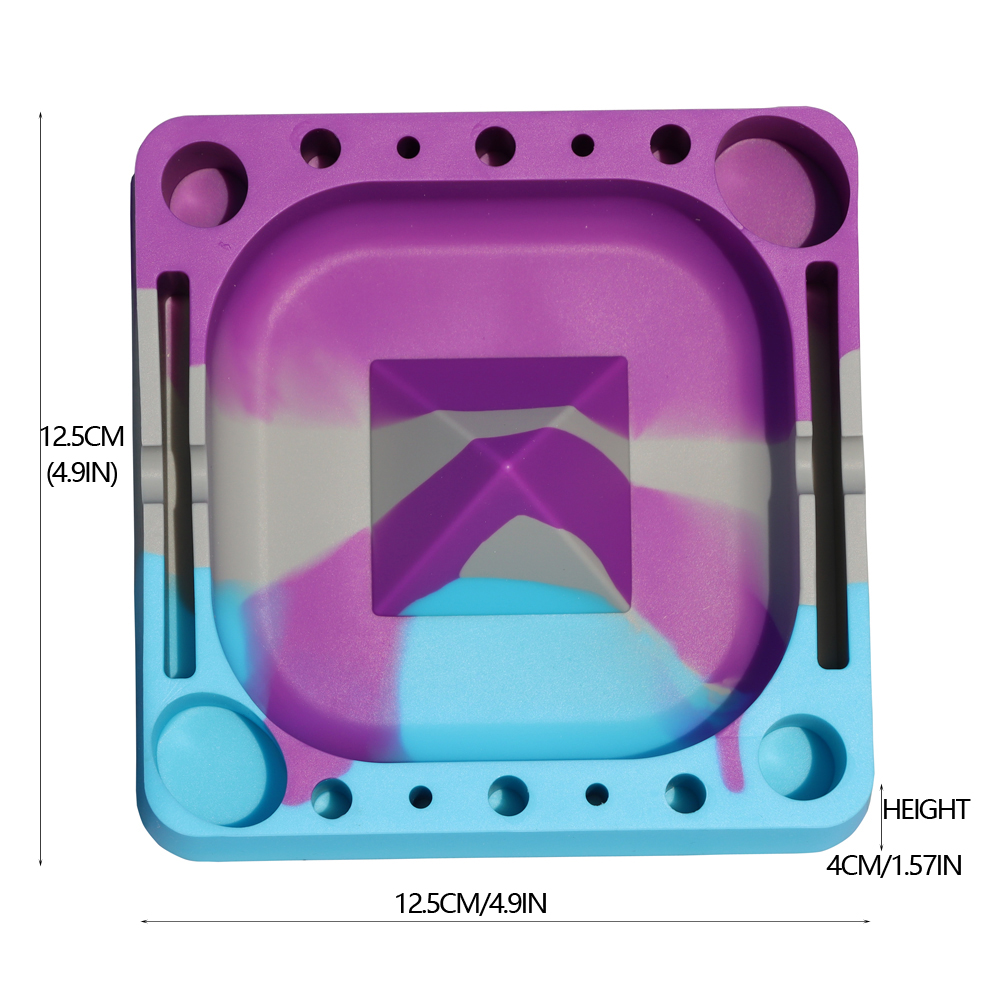 Silicone Tobacco Ashtray - Non-Stick odorless Smoking Ashtray, Food Grade Silicone Smoking Ashtray with Odor Control Durable Non-Slip Design Ideal for