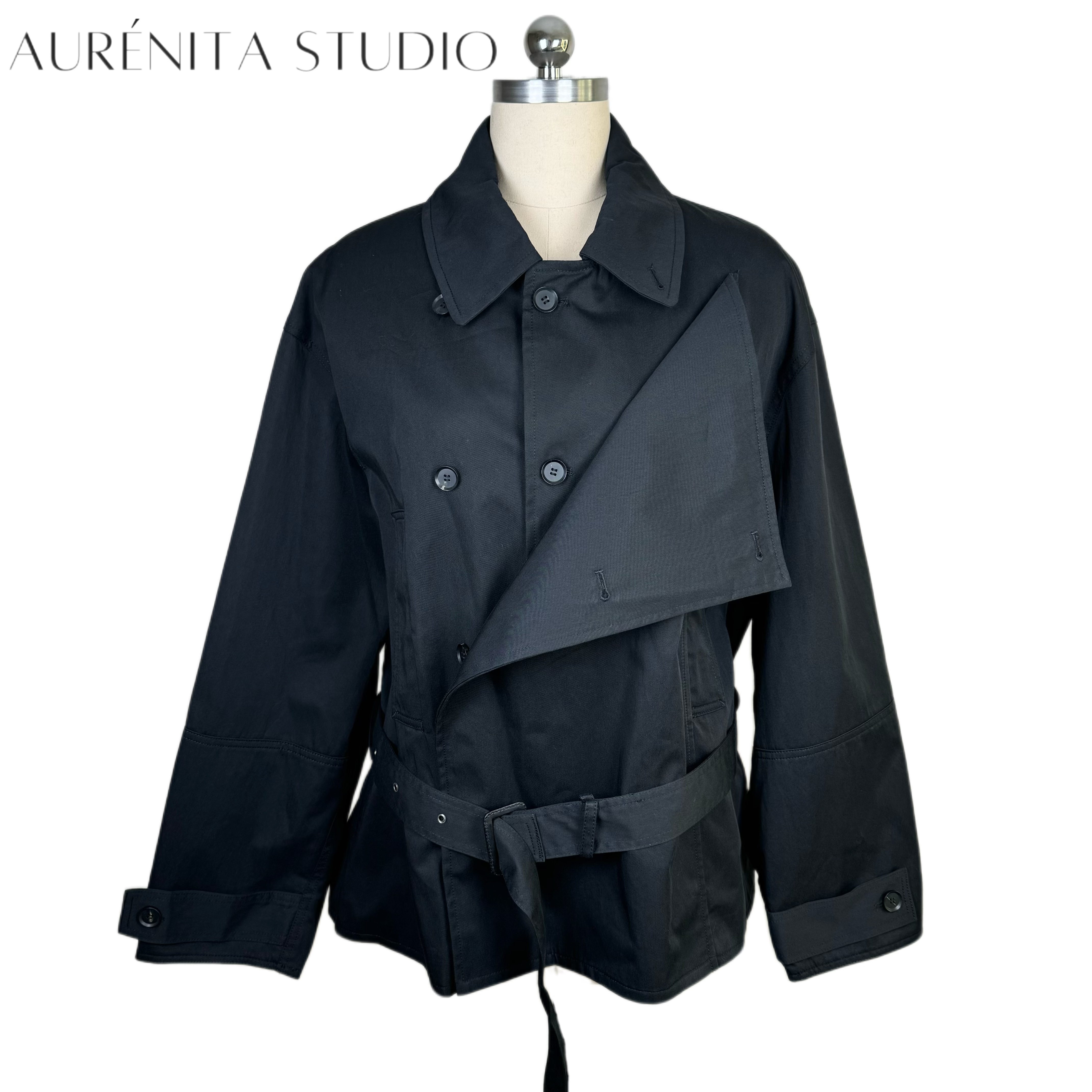 Women Jacket Fall Winter Belt Short Brown Trench Coat Double Breasted Outwear 2025 Long Sleeve Streetwear Office Chic Spring Black Coat Outfit