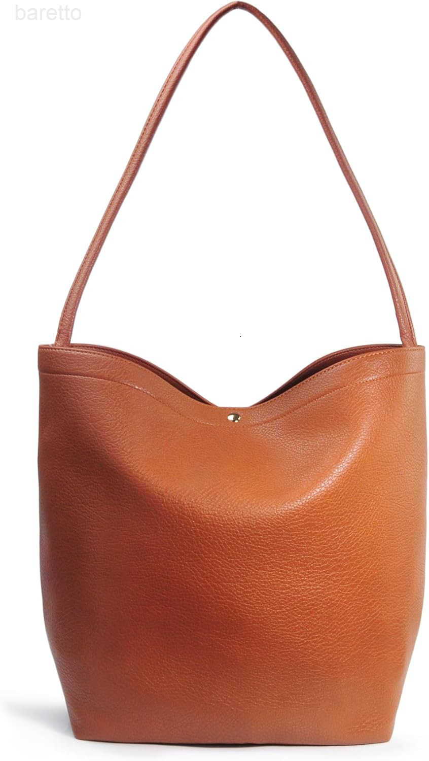 Hobo Bag for Women Vegan Leather Bucket Bags Minimalist Shoulder Handbag M250904