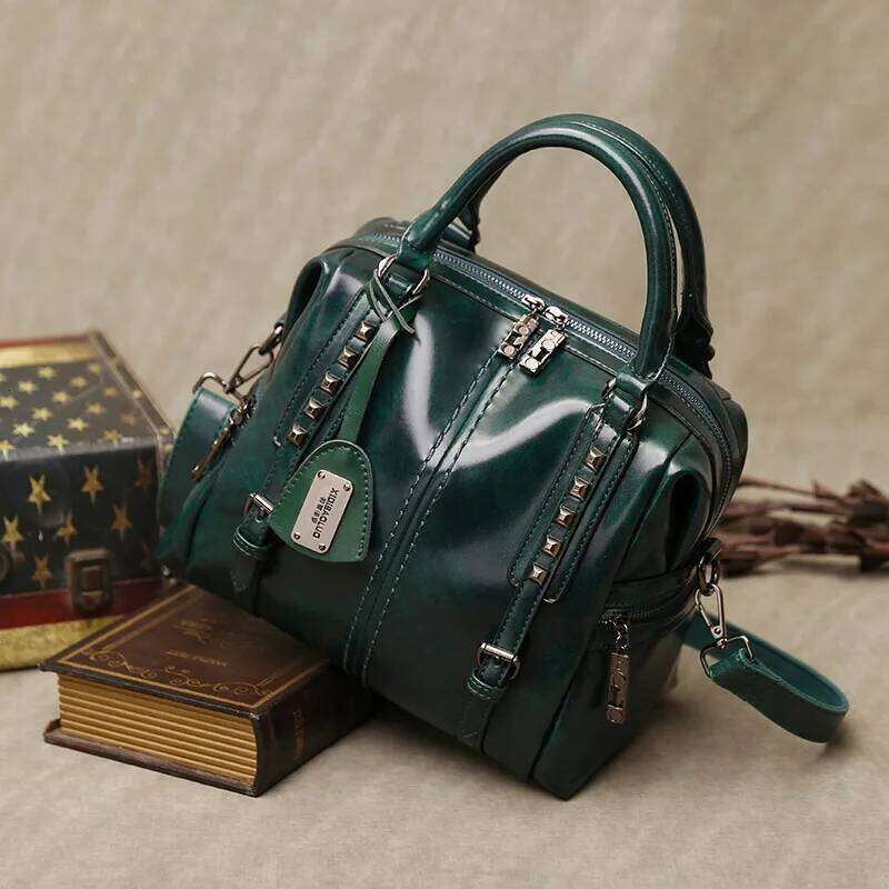 Women Rivet Shoulder Messenger Bag Designer Handbags Leather Crossbody Ladies Hand Bags For Woman Bolsa Feminina