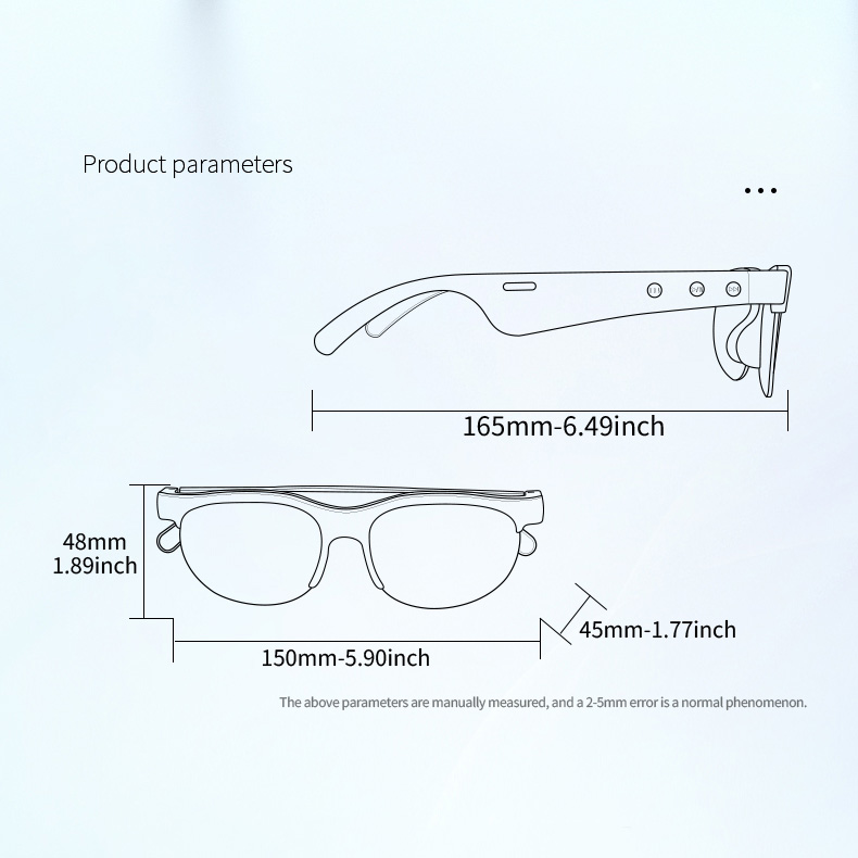 LIGE universal smart glasses, outdoor sunglasses, music control, wireless call audio glasses, outdoor sports glasses,Waterproofing for daily life