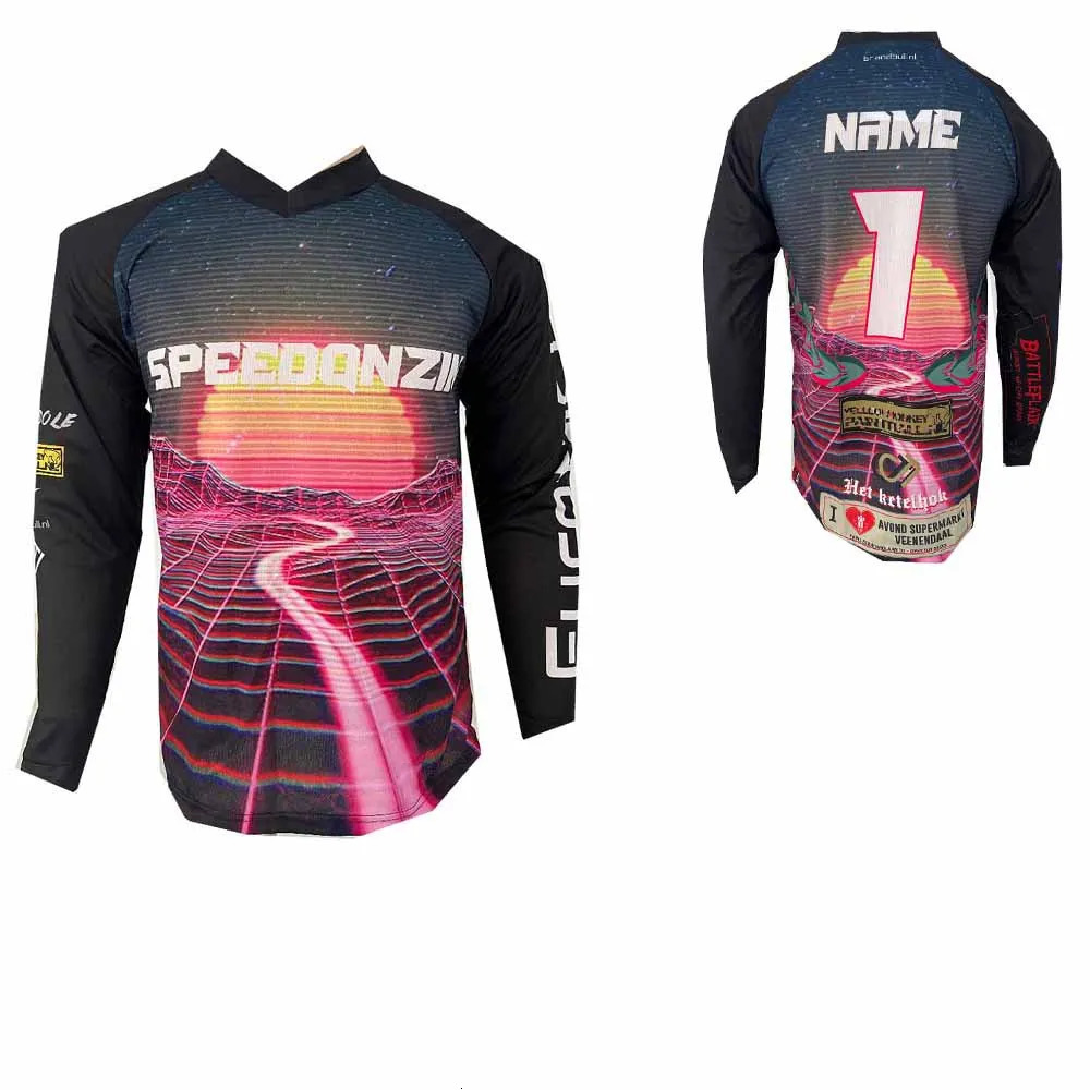 Mens custom cycling shirt mtb clothing Motocross Jersey mx Motorcycle Mountain cycling downhill Jersey bicycle tshirts 250902