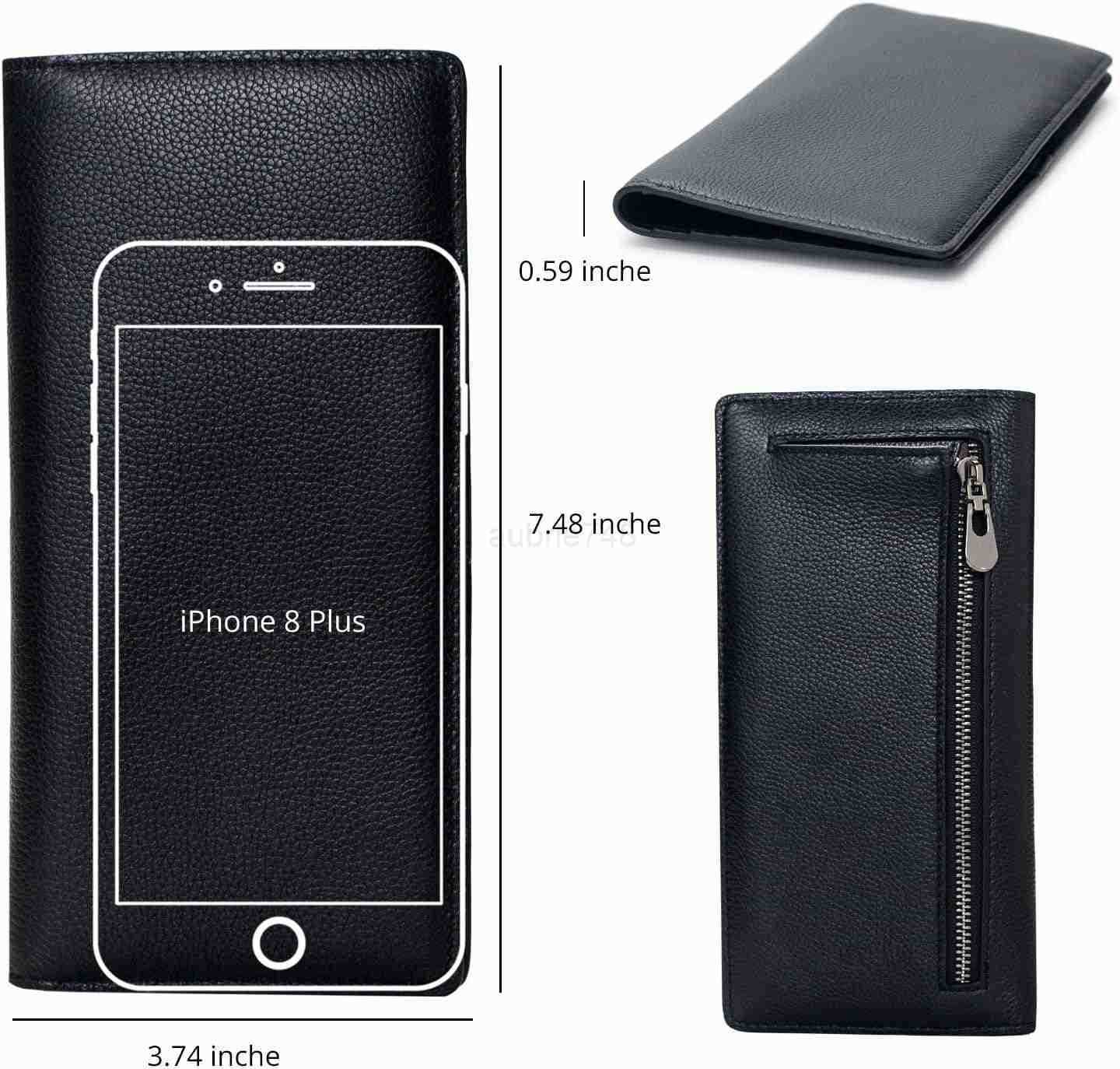 Ultra Slim Thin Leather RFID Blocking CARD Holder Bifold Clutch Wallets for WomenZ250911