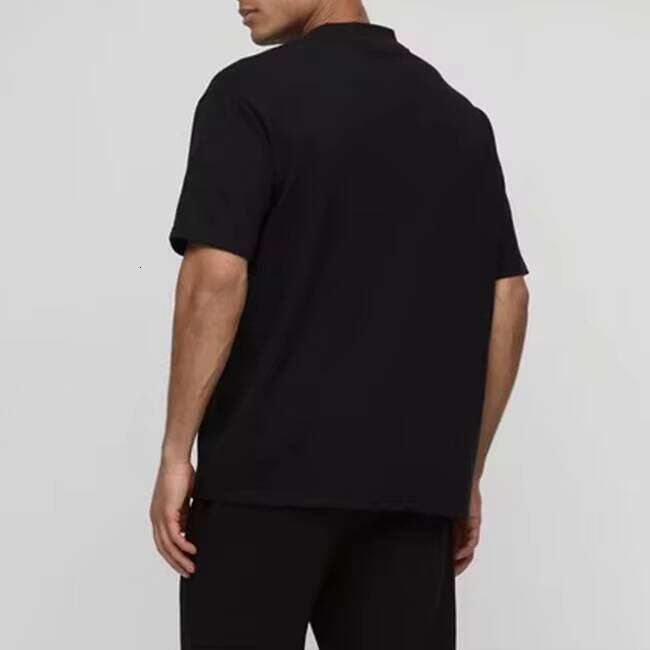 Men's Casual T-Shirt High Quality 100% Cotton Solid Color Collar Short Sleeve 260g Fabric Weight Blank Design