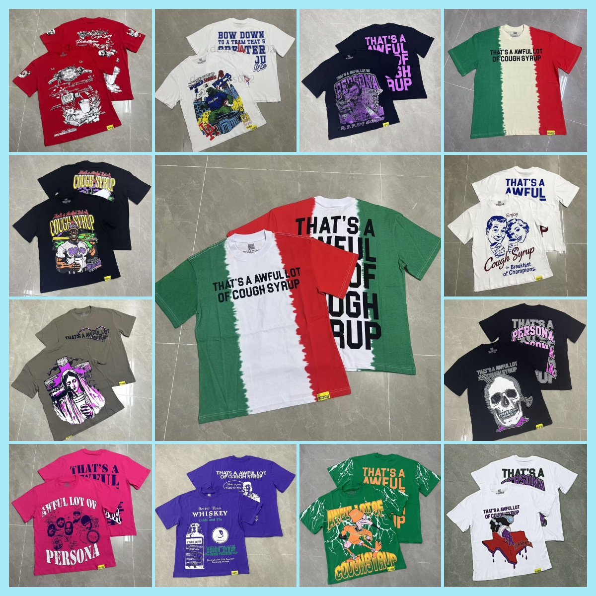 caugh syrup Hoodie T-shirt shorts high version men T-shirt designer hoodie thats a awful lot of caugh syrup letter T-shirt