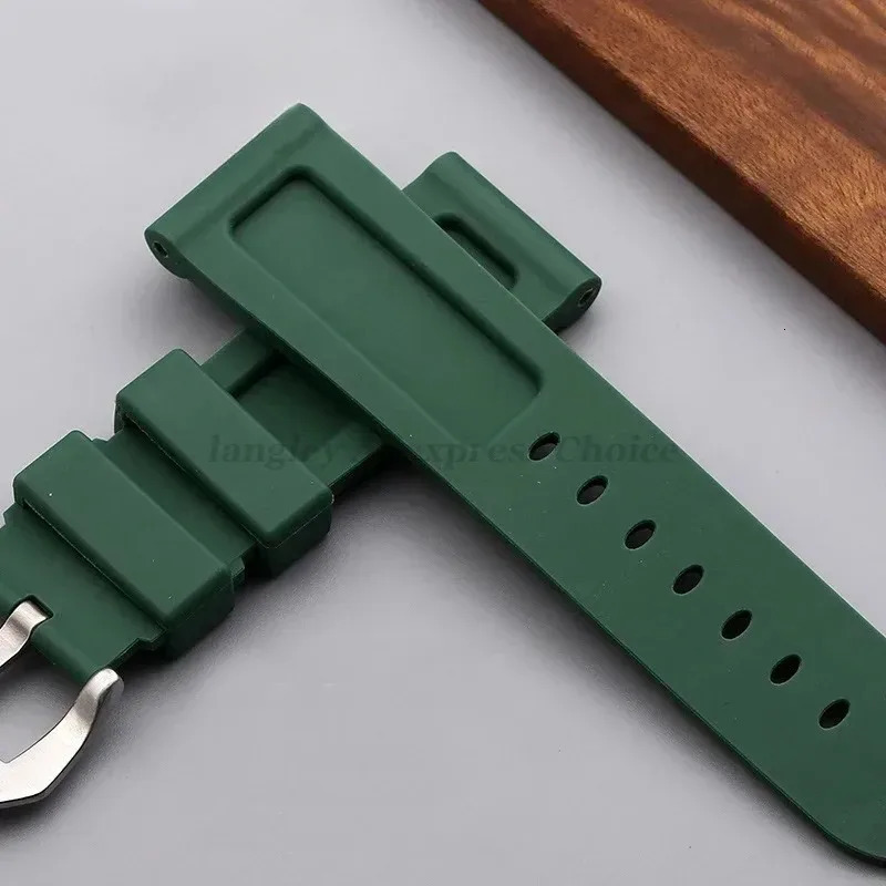 Silicone Watch Band for Panerai Strap Rubber Bracelet 20mm 22mm 24mm 26mm Men Women Sport Replacement Watch Band for Belt 250902