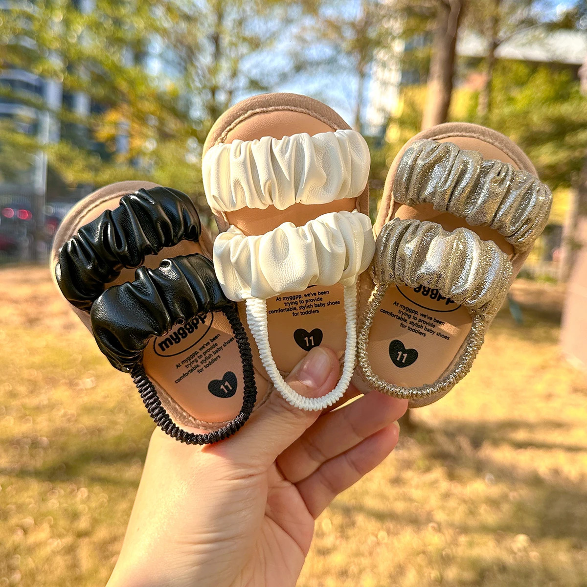 Baby Boys Girls Sandals Soft Sole Summer Infant Wedding Dress Flat Shoes Beach Sandal born Crib Shoes First Walkers 250902