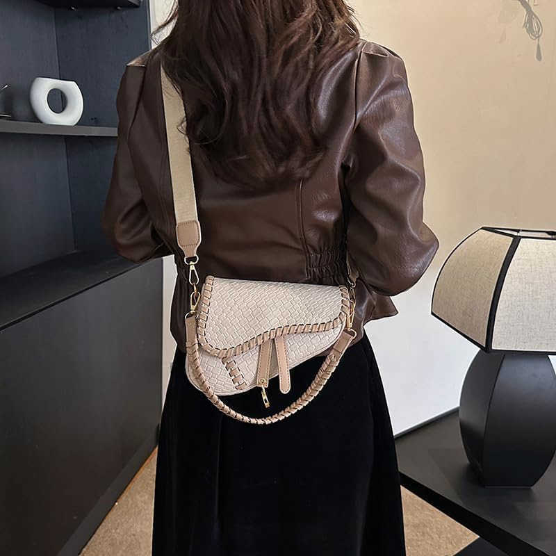 Women Trendy Saddle Shoulder Bag Clutch Purse Underarm Handbag Satchel HandBag Crossbody Bag M250902