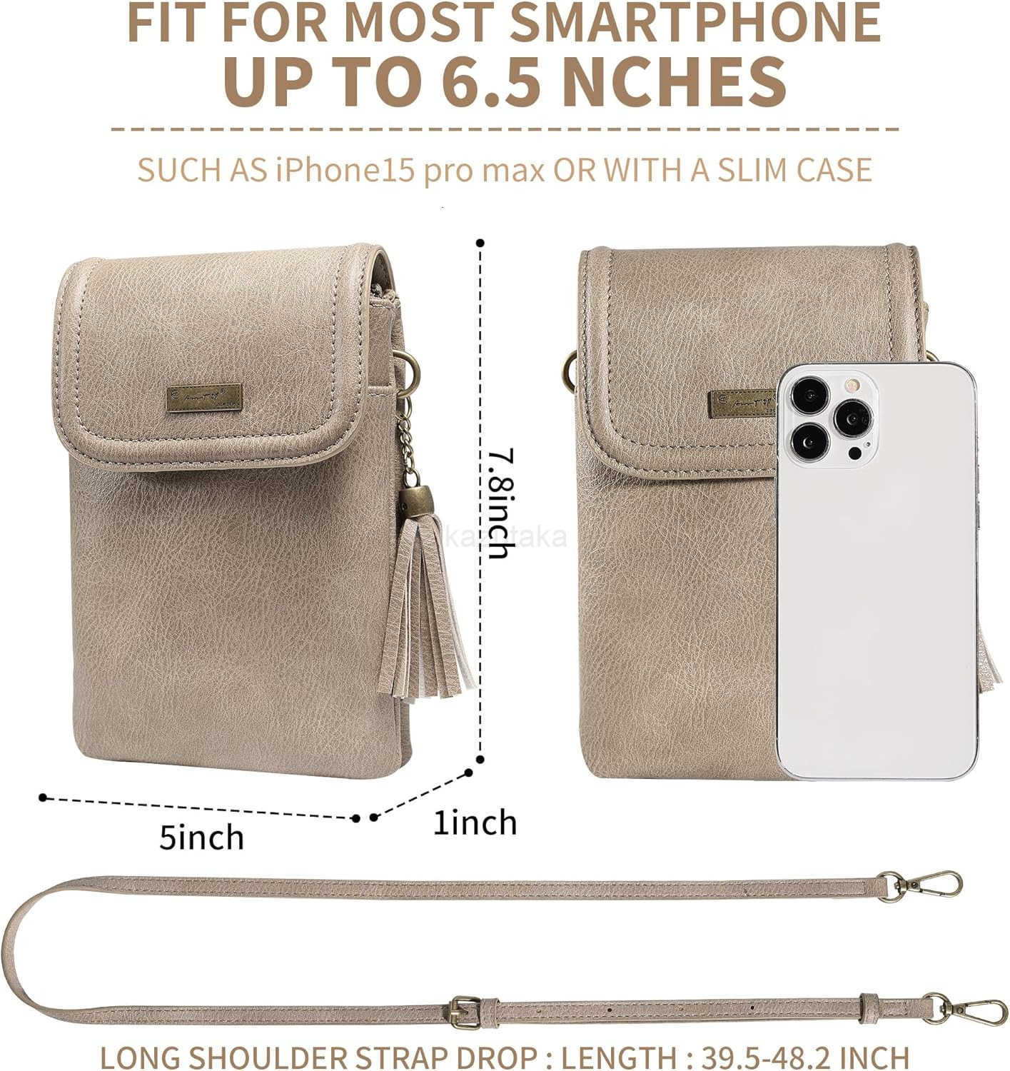 Small Crossbody Bags for Women Crossbody Cell Phone Bag Tassel Wallet Purses with 2 Strap Best Gift for Women Z250911
