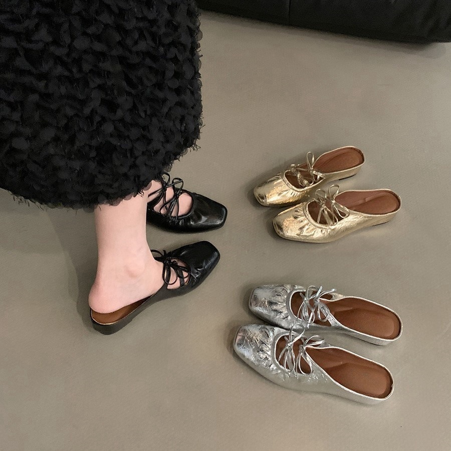 Designer Luxury Hidden Wedge-shaped Bow Strap Design Closed Toe Toe Women's Fashionable Outdoor Maryjane Style Sandals Soft Insoles Minimalist So