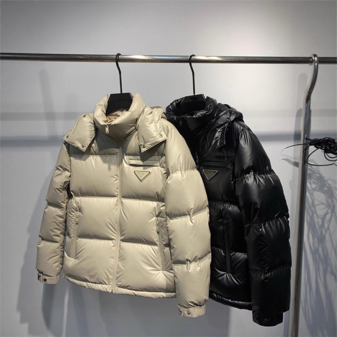 Men's Down & Parkas Designer Leisure hooded detachable white duck down warm jacket windproof and waterproof