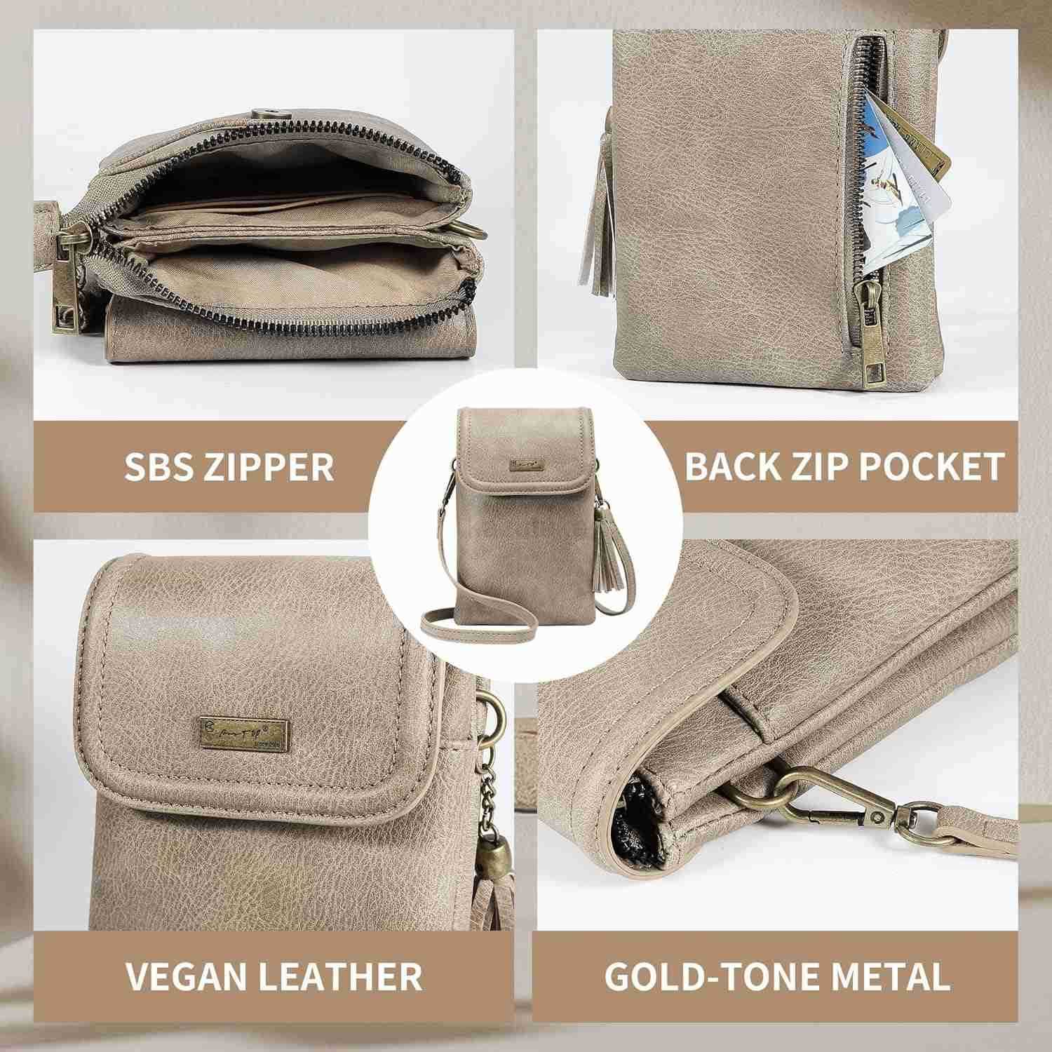 Small Crossbody Bags for Women Crossbody Cell Phone Bag Tassel Wallet Purses with 2 Strap Best Gift for Women Z250911