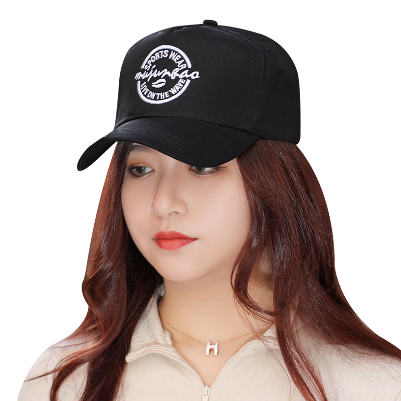 Pure cotton embroidered blank hat with personalized embroidered label baseball cap supports private customization