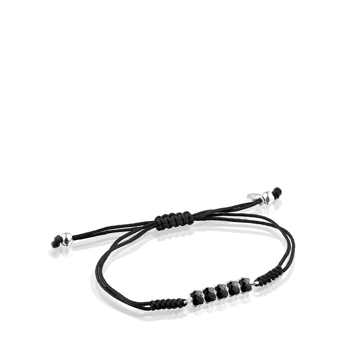 Fashion Women Men Silver Gold Bear Stainless Steel White Pearl Black Glass Weave Rope Drop Bracelets Jewelry Pulsera Gift