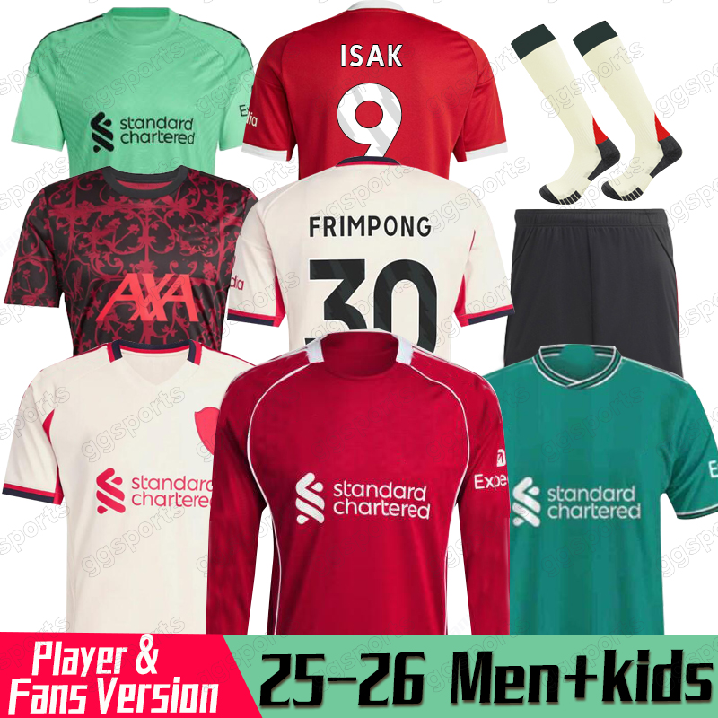 25 26 DIOGO JOTA MAC ALLISTER soccer jersey 2025 2026 football shirt Luis DIaz SZOBOSZLAI A.BECKER men kids kit uniforms SALAH FRIMPONG Konate Wirtz Kerkez EKITIKE