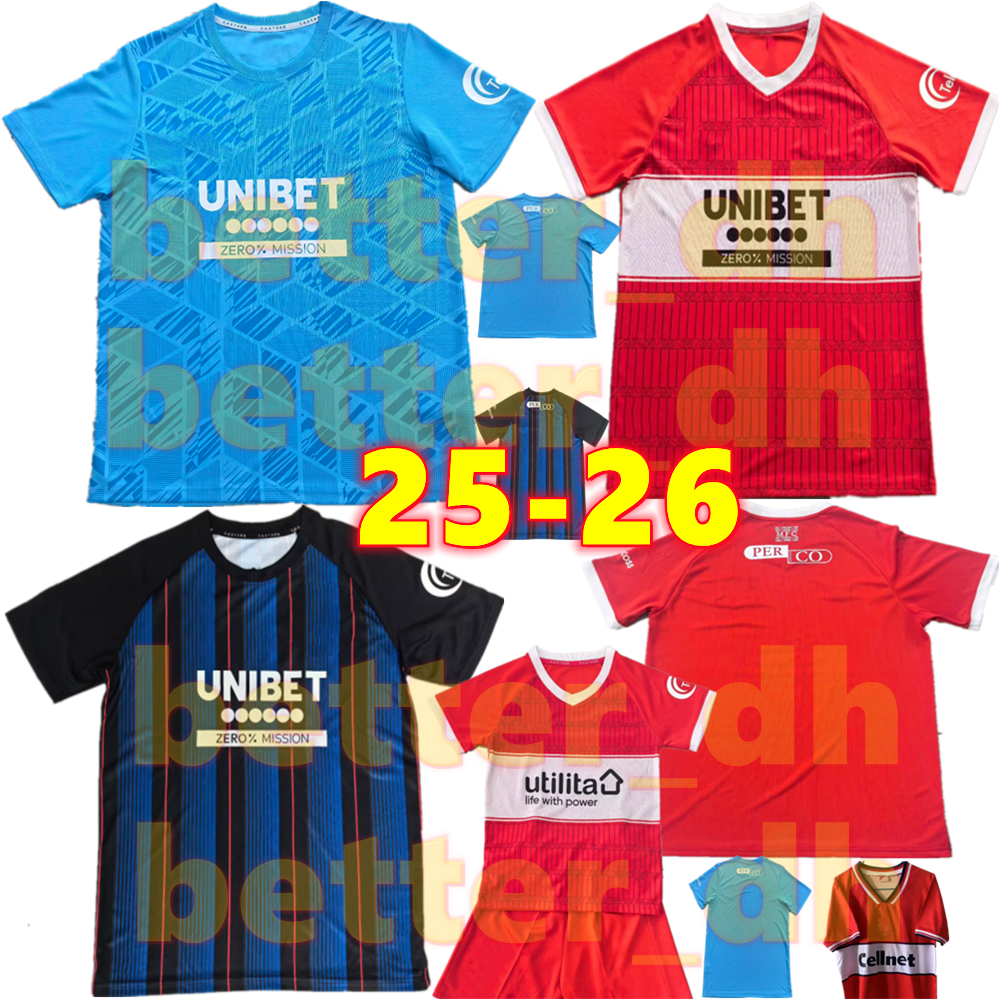 25 26 Middlesbrough Soccer Jerseys 2025 HACKNEY AZAZ FRY LATH LATTE DEN BERG JONES MCGREE FORSS CLARKE 1997 1998 retro Middlesbrough Football Shirt Men Kids