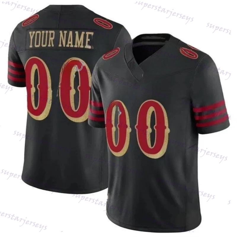 Custom Football 2025 Rivalries Jersey 13 Brock Purdy George Kittle Fred Warner Christian McCaffrey Mac Jones Deommodore Lenoir