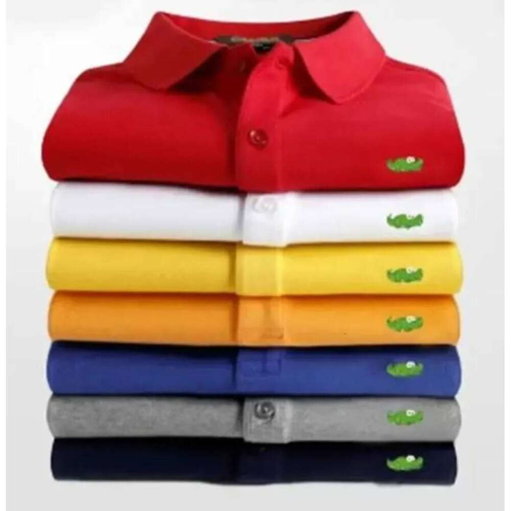 Lacostly Crocodile Polo Tee Men Polo Shirt Designer Animal Print Tops Crocodile Embroidery Polos Shirts Summer Luxury Men Short Sleeve Mens Brand Polo Shirt 99C