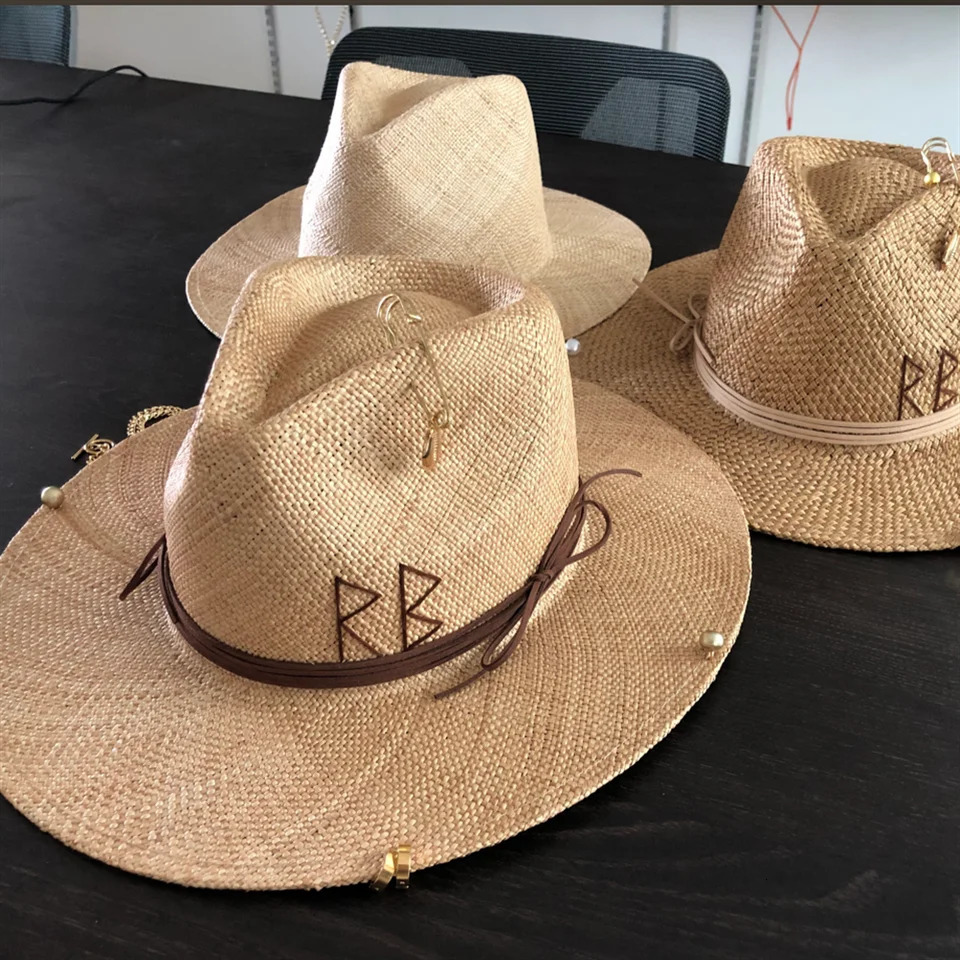 Summer straw hat DIY treasure straw hat sun hat beach hat supports various hat customization men and women hat 250901