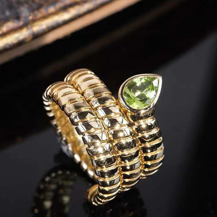 Jewelry Rings Luxury Brand Designer Jewelry European American Retro Artistic Ring For Women Ins Style 18K Gold Plated Elegant And Versatile Water Drop