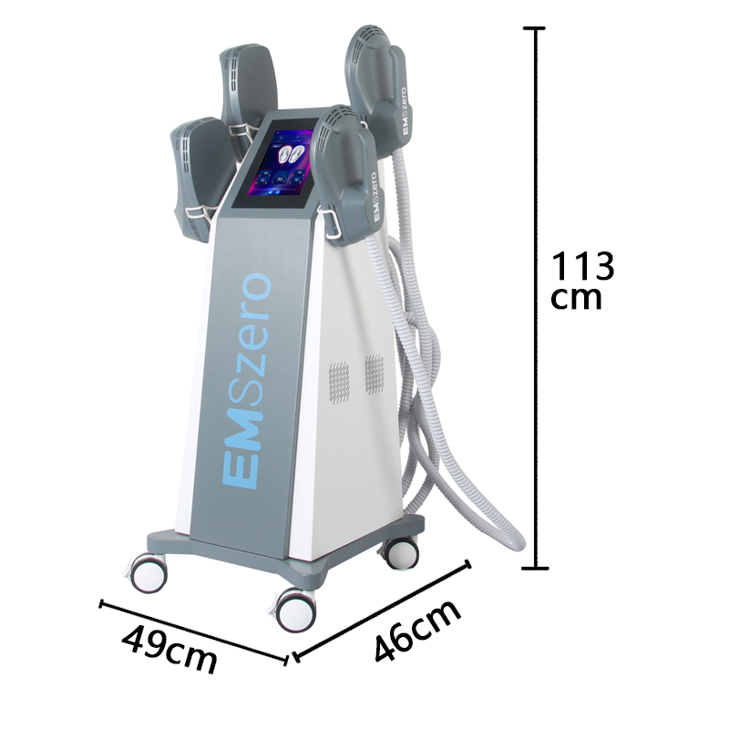 EMSzero MYOslim Ems Sculpting Electro Magnetic Stimulation Body Sculpting and Muscle Building RF 4 Handles Slimming Machine CE/ROHS Painless And Non-t