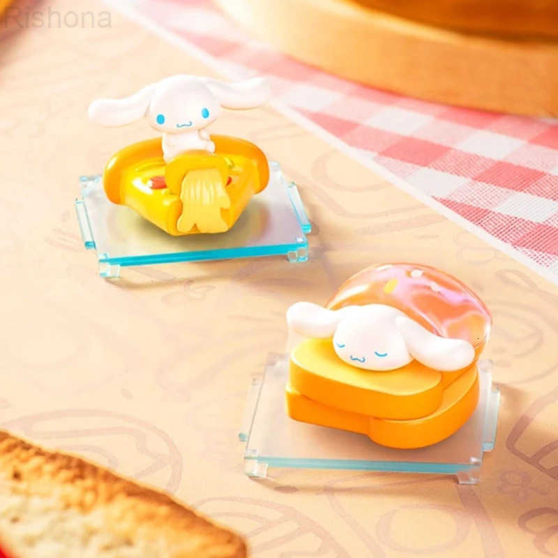 Sanrio Genuine MINISO Cinnamoroll Convenience Fast Food Series Micro Box Blind Box Handmade Ornaments Trendy Gift for Girls L250903