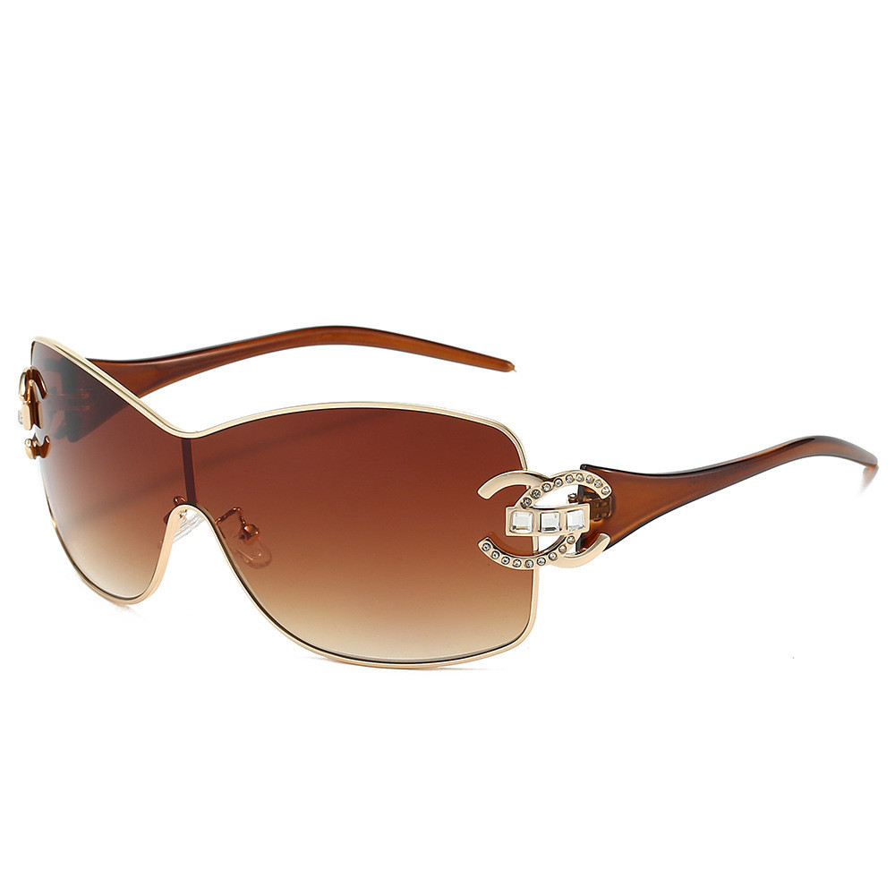 Designer Sunglasses For Women Men Oversize Frame Sunglasses Fashion Classic Sunglasses Luxury Polarized Goggle Pilot Diamond Frame Oversized UV400 Eye