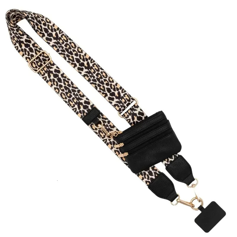 Adjustable Phone Strap With Zippered Pouch Fashion Mobile Phone Lanyard Crossbody With Wallet Antilost Lanyard For Women 250901