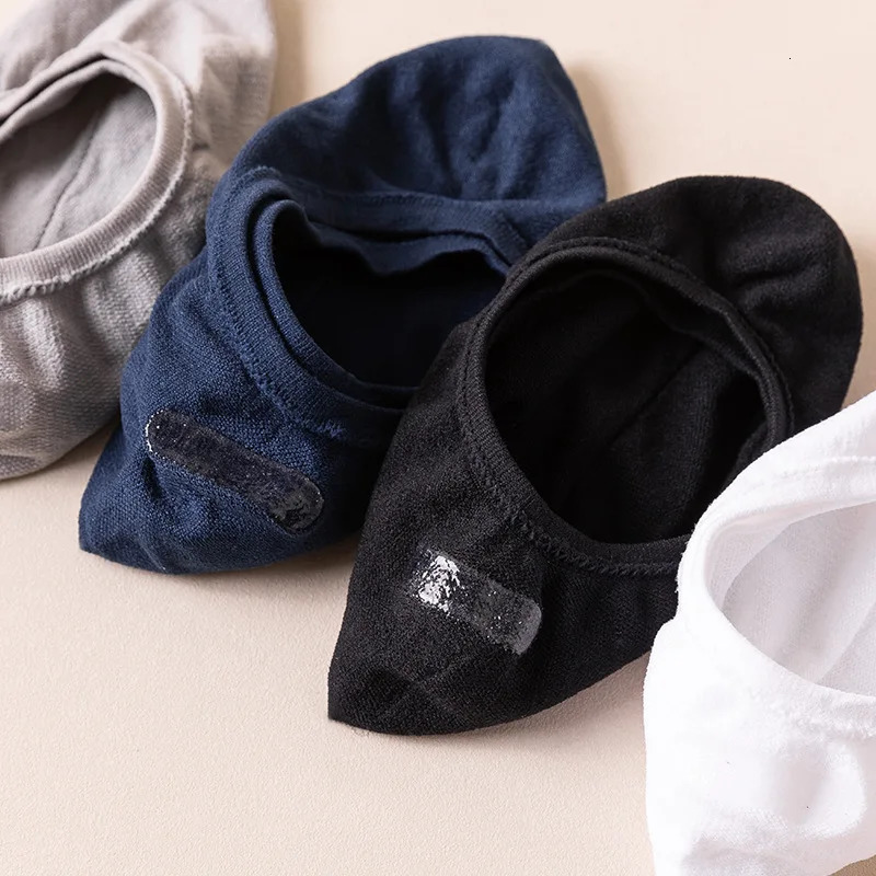 10 Pairs Men Male Invisible Elastic Non Slip Silicone Short Sock Slippers Summer Thin Breathable Casual Nylon No Show Boat Socks 250902