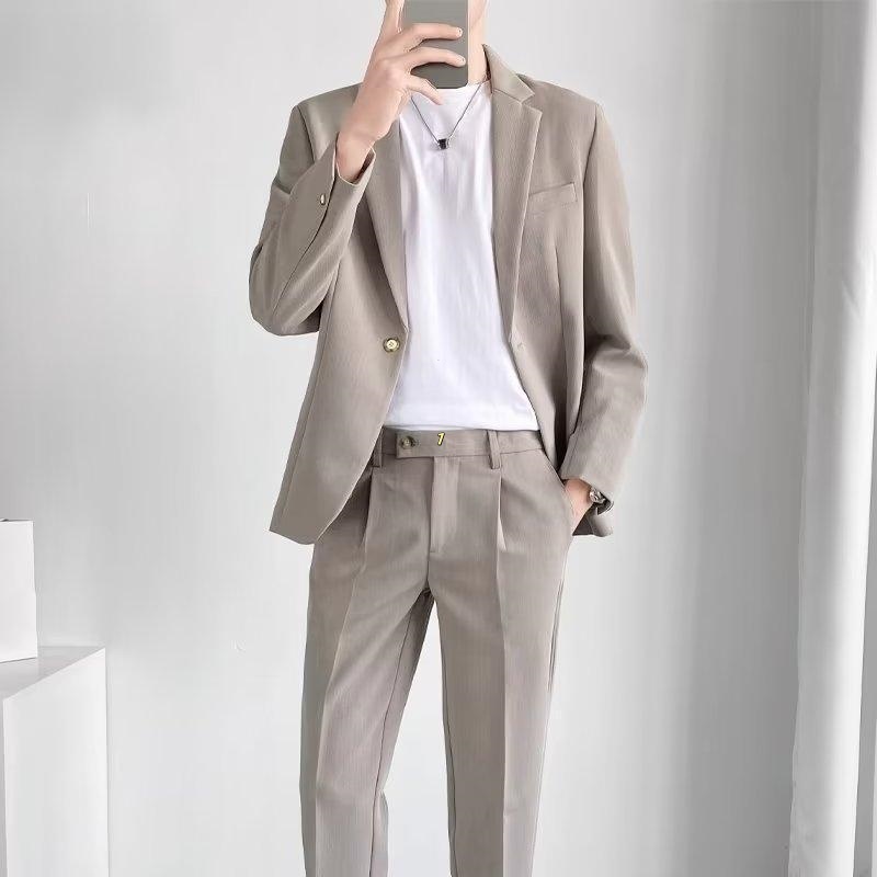 Men's k1588 Slim Fit Wedding Suit - Casual Style