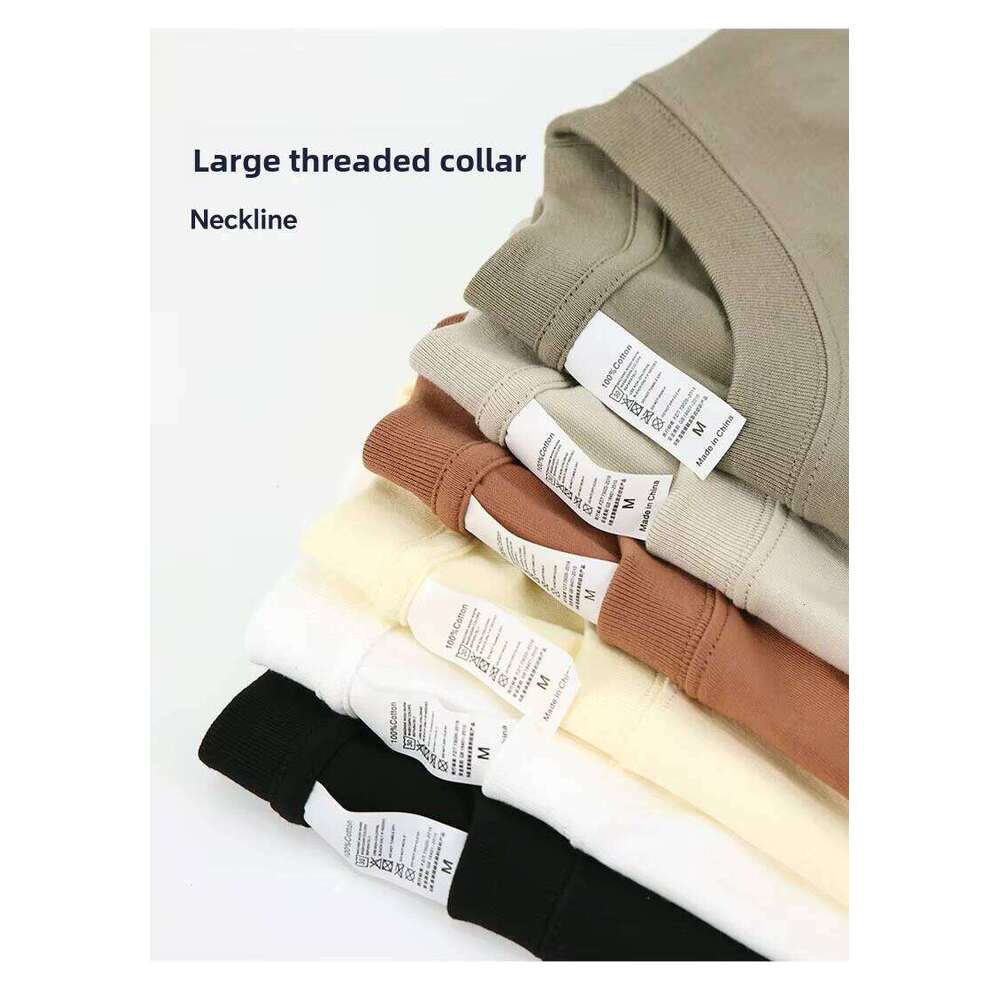 High-Quality 260GSM 100% Cotton Clothing Logo Design O-Neck Short Sleeve Men's T-Shirt