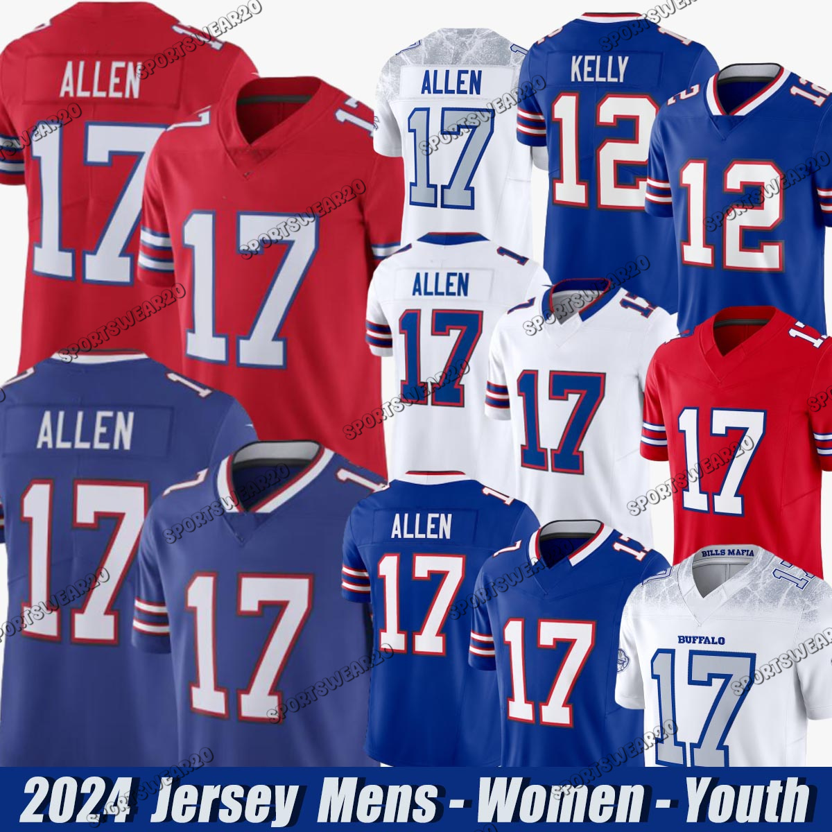 Buffalocity Bill Jerseys Brandon Aiyuk #17 Josh Allen #0 Keon Coleman Dalton Kincaid James Cook Dawson Knox Matt Milano Cole Bishop Football jerseys