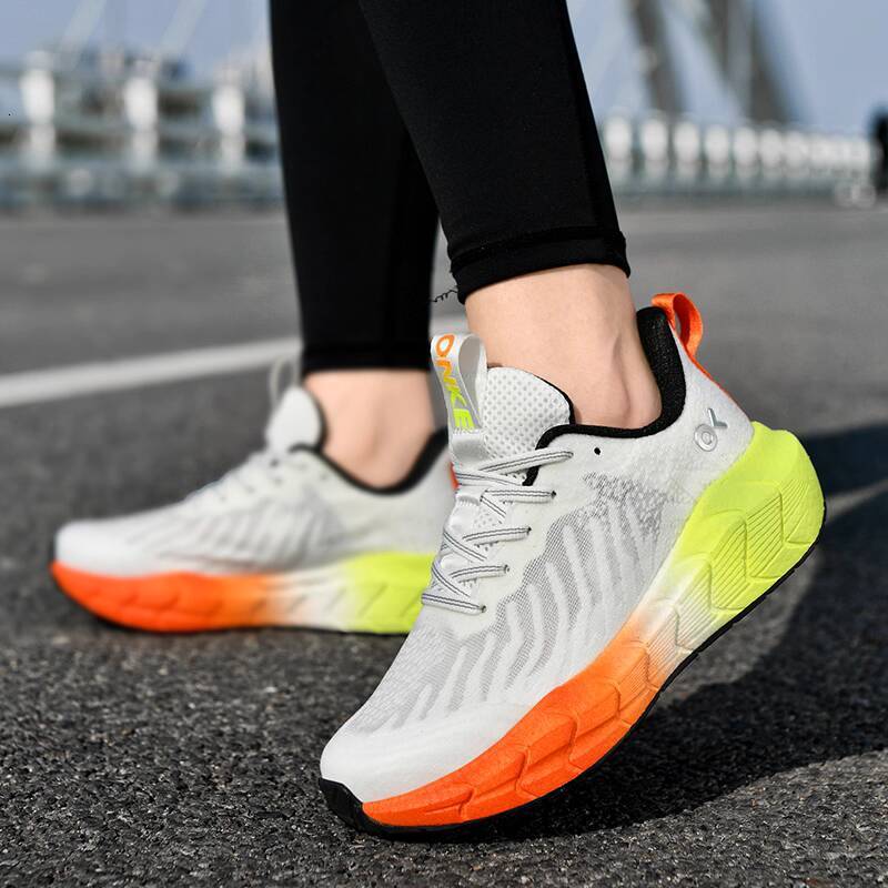 ONKE Autumn Sports for Men Breathable High Elastic Lightweight Non-Slip Wear-Resistant Mesh Cushioning Couple Carbon Plate Running Shoes