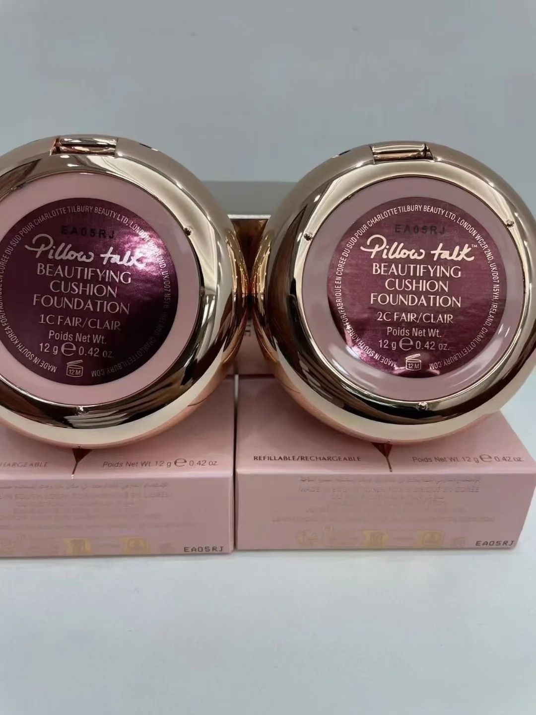 2026 New Face BEAUTIFYING CUSHION FOUNDATION 12g HYDRATING SILK BLUR EFFECT Makeup long lasting medium BUILDABLE COVERAGE Pressed Powder Palette 1N 2N