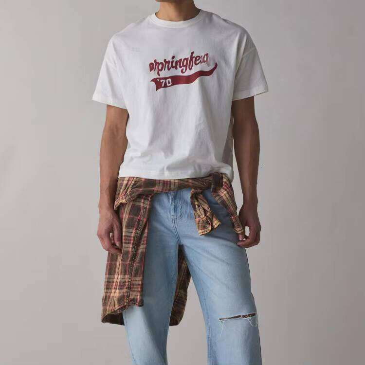 Men's Purple/white T-shirt China Manufacturer 100% Cotton Knitted High Quality Popular Design Advanced Printing Pattern