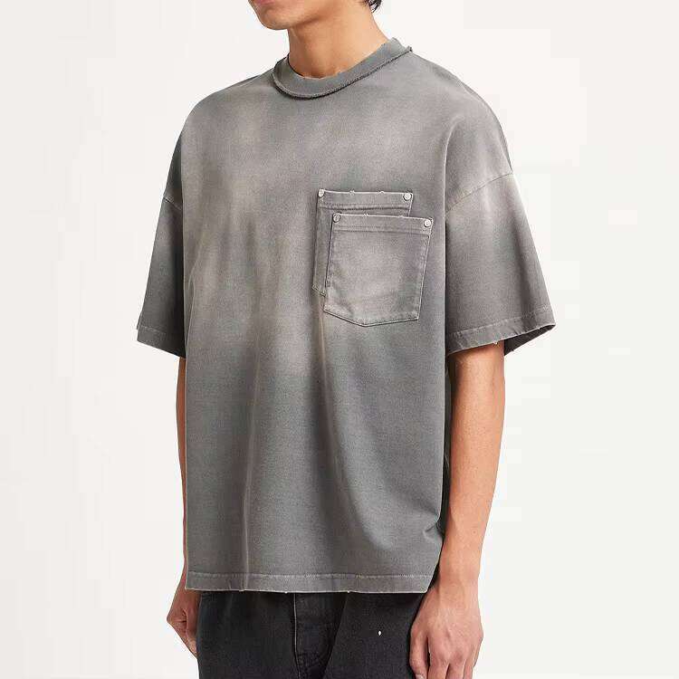 Men's Vintage Washed T-Shirt Heavyweight Graphic Streetwear 100% Cotton Oversized Fit