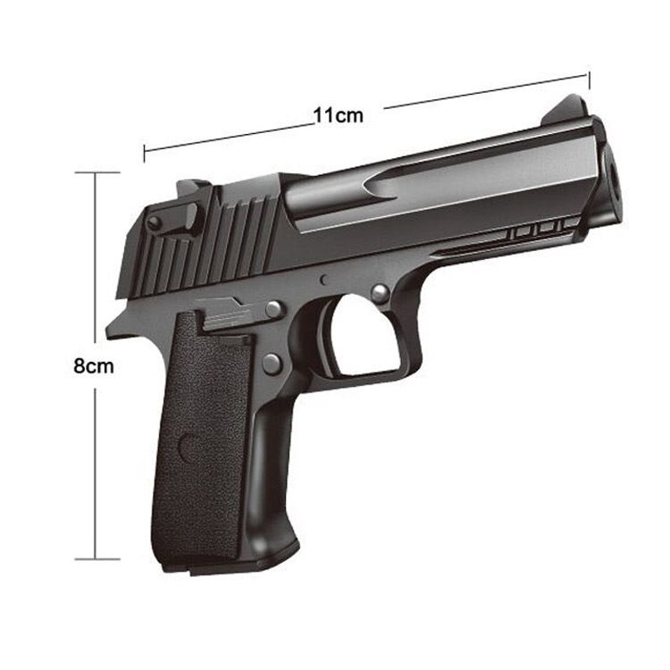 Alloy Mini Pistol Children Toy Gun Can Launch Soft Bullet Simulation Military Model Sniper Rifle gift box set