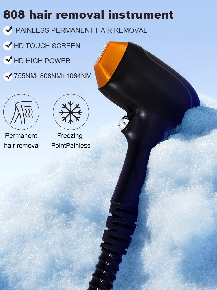Professional Depilator Ice Platinum Cooling System Skin Care 808NM Diode Laser Hair Removal Machine 3 Wavelength