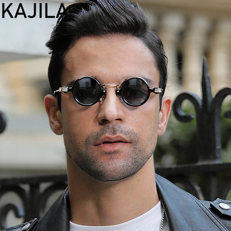 Vintage Small Round Steampunk Sunglasses Men 2025 Fashion Punk Sun Glasses For Male Eyewear Shades Lentes De Sol250901