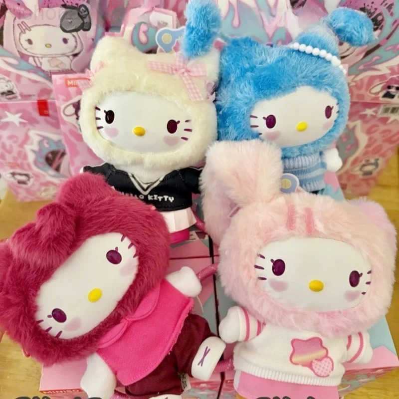 Sanrio New Genuine Characters Hello Kitty Popstar Series Blind Box Cute Vinyl Doll Bag Mystery Box As Gift Pendant Lovely L250903