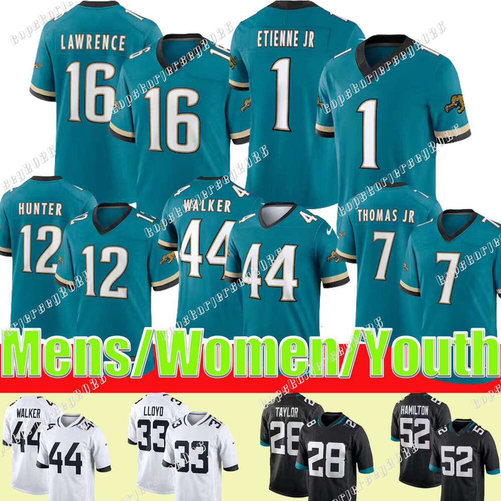 12 Travis Hunter Brian Thomas Jr Trevor Lawrence Football Jersey Etienne Devin Lloyd Foyesade Oluokun Bhayshul Tuten Caleb Ransaw Little Travon Walker Tank Bigsby