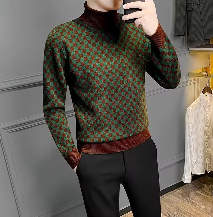 Mens Designer Turtle Neck Sweaters Fashion Knit Jumper High Street Pullover Sweater for Men Women Autumn Knitted Sweatshirts Winter Casual Sweats