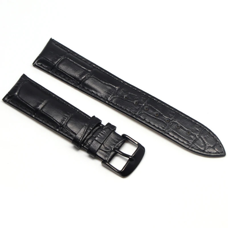 Genuine Leather Watchbands 18mm 20mm Watch Band Strap Steel Pin buckle High Quality Wrist Belt Bracelet Butterfly buckle 250902