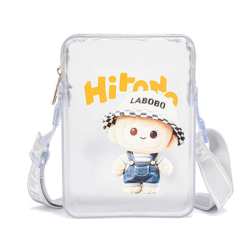 DHPet wholesale 2025 Transparent PVC Jelly Tote Bag - Small Crossbody Phone Purse with Stitching, Unisex Mini Bag for Casual Travel