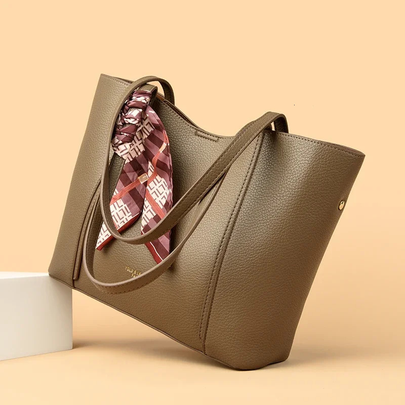 Genuine Women Tote Bag High Quality Soft Leather Large Ladies Shoulder Crossbody Bag Female Shopping Handbag A Main250902