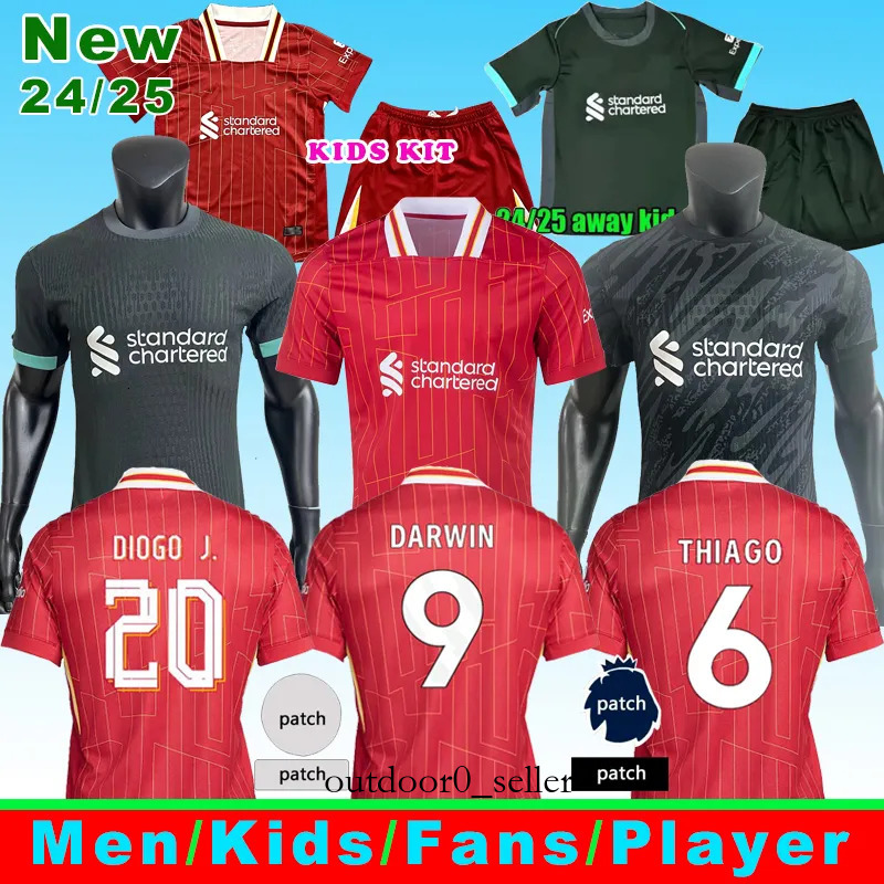 Soccer Salah Darwin Nunez Home Men Szoboszlai Dominik Andy Gomez Robertson Alisson Becker Joe Joel Matip Curtis Jones Away Kids Jersey